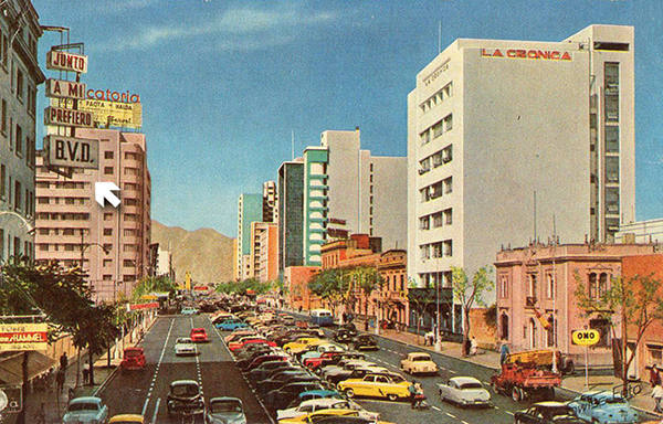 BVD avenida Tacna, 1957