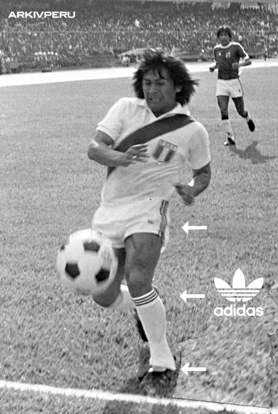 Hugo Sotil adidas 1977 arkivperu