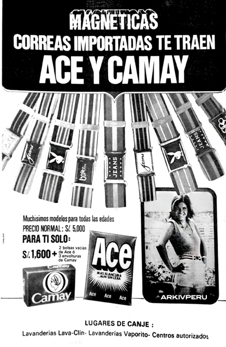 ace camay correas 1983 arkivperu