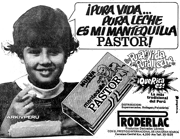 Mantequilla pastor 1982 arkivperu