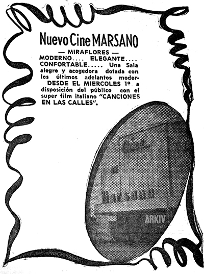 cine marsano Inauguración